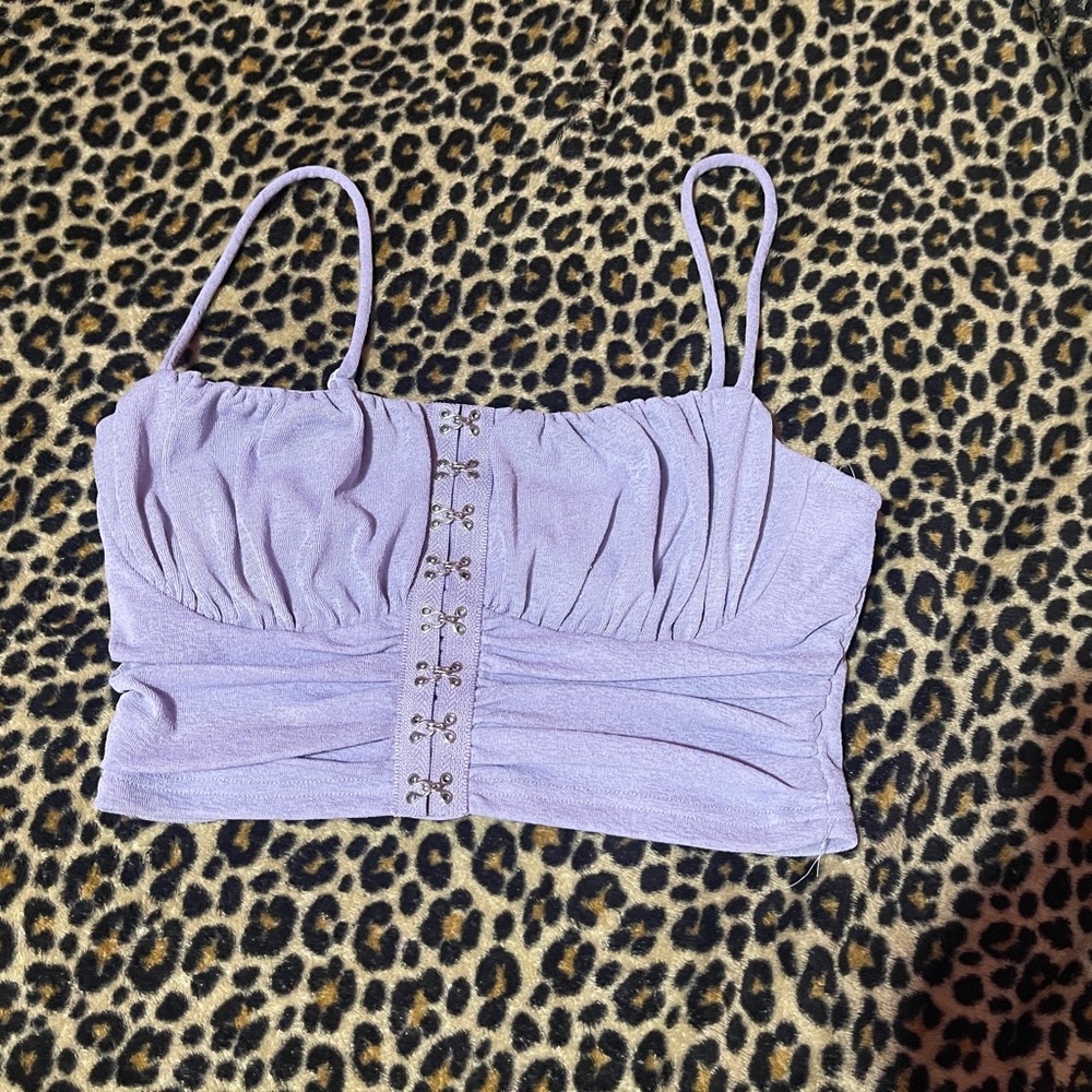 Lavender Ruched Women's Top